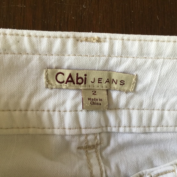 Cabi Jeans #343L Size 2 White Jeans - Picture 4 of 5
